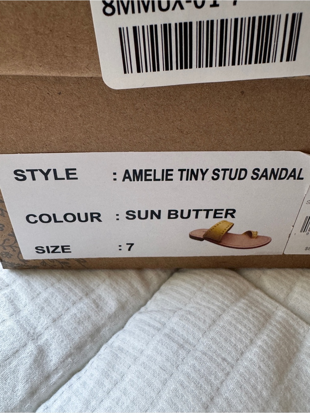 Free People Amelie yellow leather sandals, size 7 - Picture 9 of 11